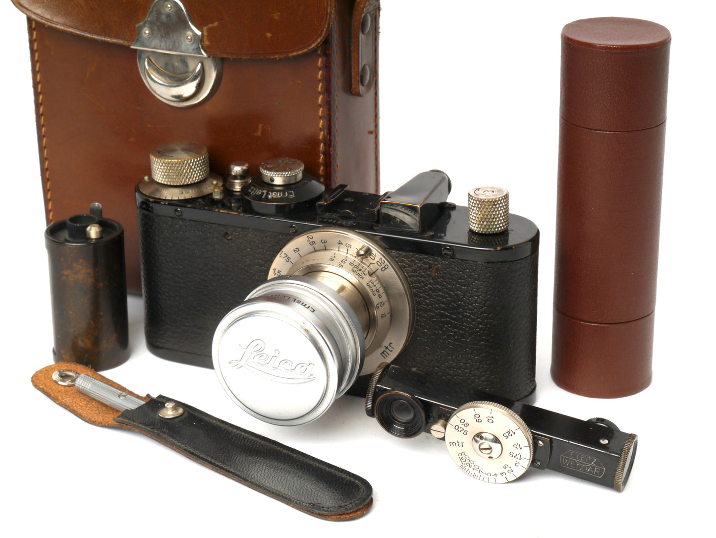 Leica Standard ( ModeI E ) mit Elmar 3,5/ 5 cm nickel – guter Zustand