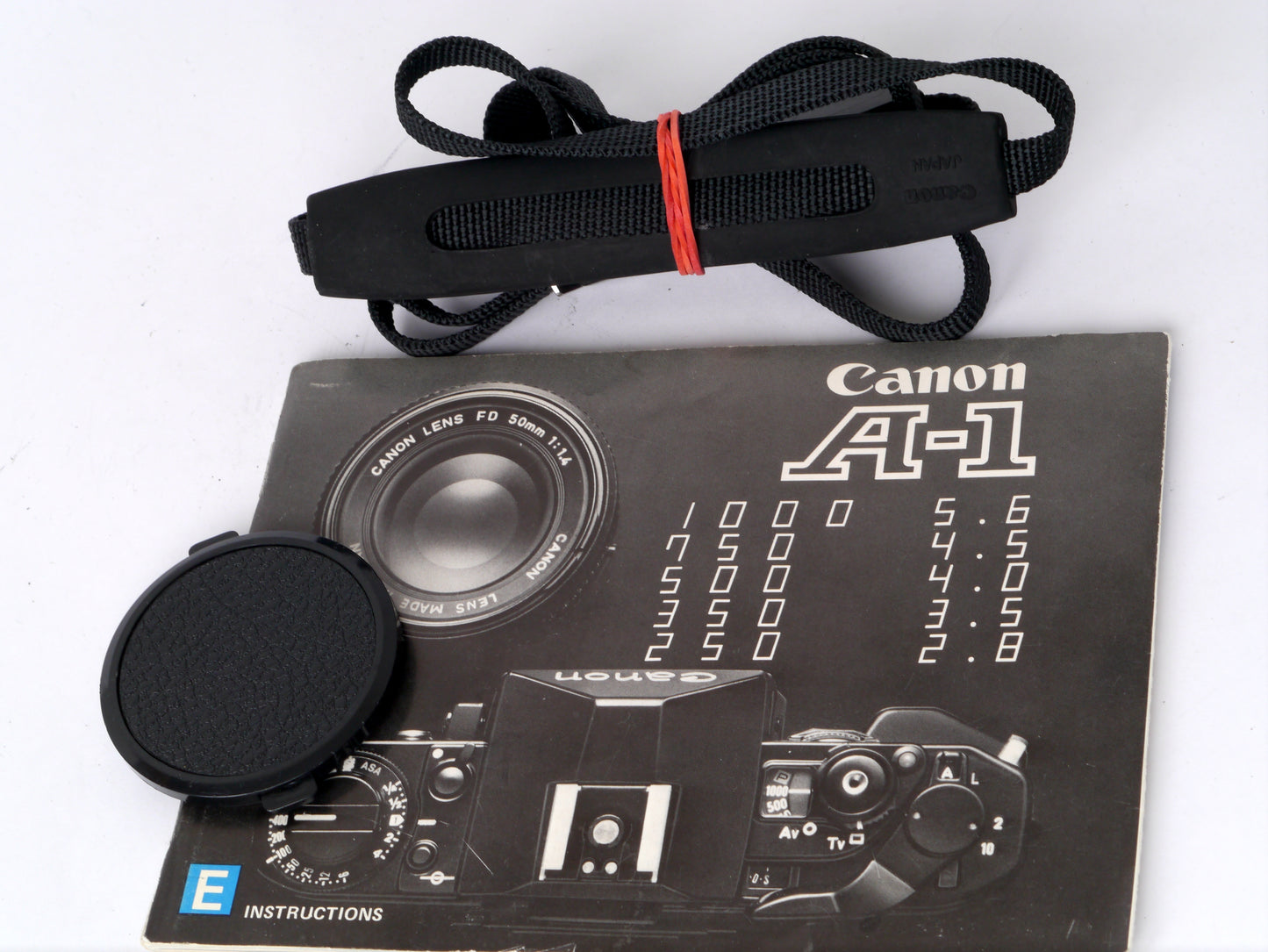 Canon A-1 Gehäuse mit FD 1,8/50mm – gut