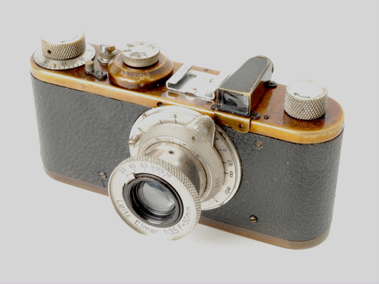 Leica I mit Elmar 3,5/50mm, Nickel – Gut