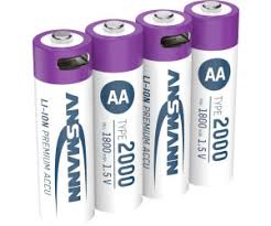 ANSMANN AA 1.5V Li-Ion 2000mAh (4-Pack)direkt USB ladbar
