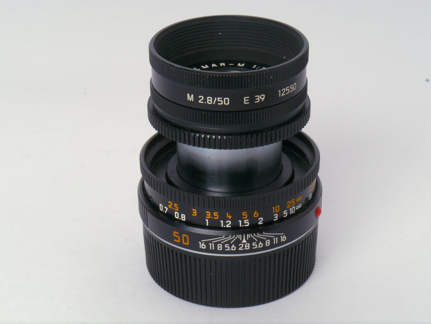 Leica Elmar M 2,8/50 mm schwarz E39 Objektiv Art. 11823 – sehr guter Zustand
