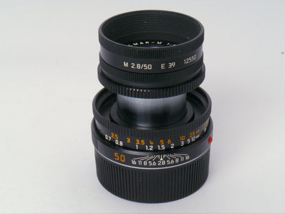 Leica Elmar M 2,8/50 mm schwarz E39 Objektiv Art. 11823 – sehr guter Zustand