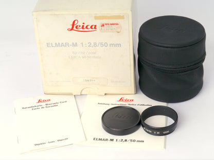 Leica Elmar M 2,8/50 mm schwarz E39 Objektiv Art. 11823 – sehr guter Zustand