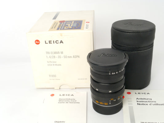 Leica Tri-Elmar-M 4/28–35–50 mm ASPH Objektiv Art. 11890 – sehr guter Zustand