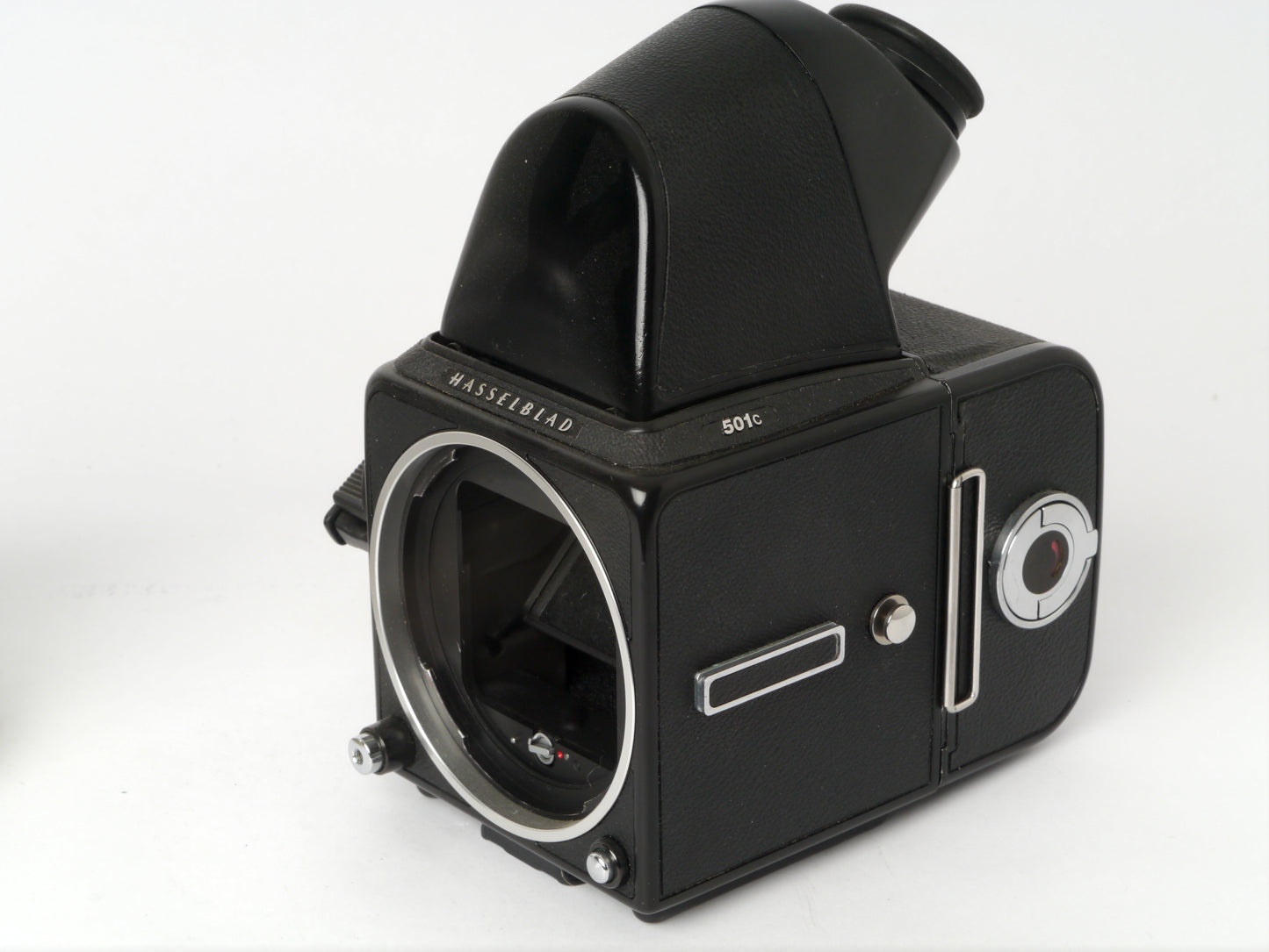 Hasselblad 501C Gehäuse mit Zeiss S-Planar 5,6/120 mm, A12 Magazin und NC2 Prisma – sehr guter Zustand