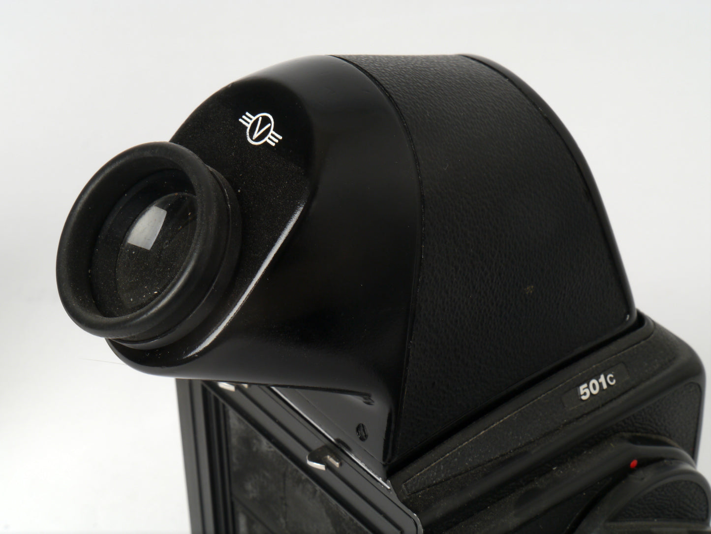 Hasselblad 501C Gehäuse mit Zeiss S-Planar 5,6/120 mm, A12 Magazin und NC2 Prisma – sehr guter Zustand