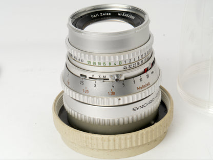 Hasselblad 501C Gehäuse mit Zeiss S-Planar 5,6/120 mm, A12 Magazin und NC2 Prisma – sehr guter Zustand