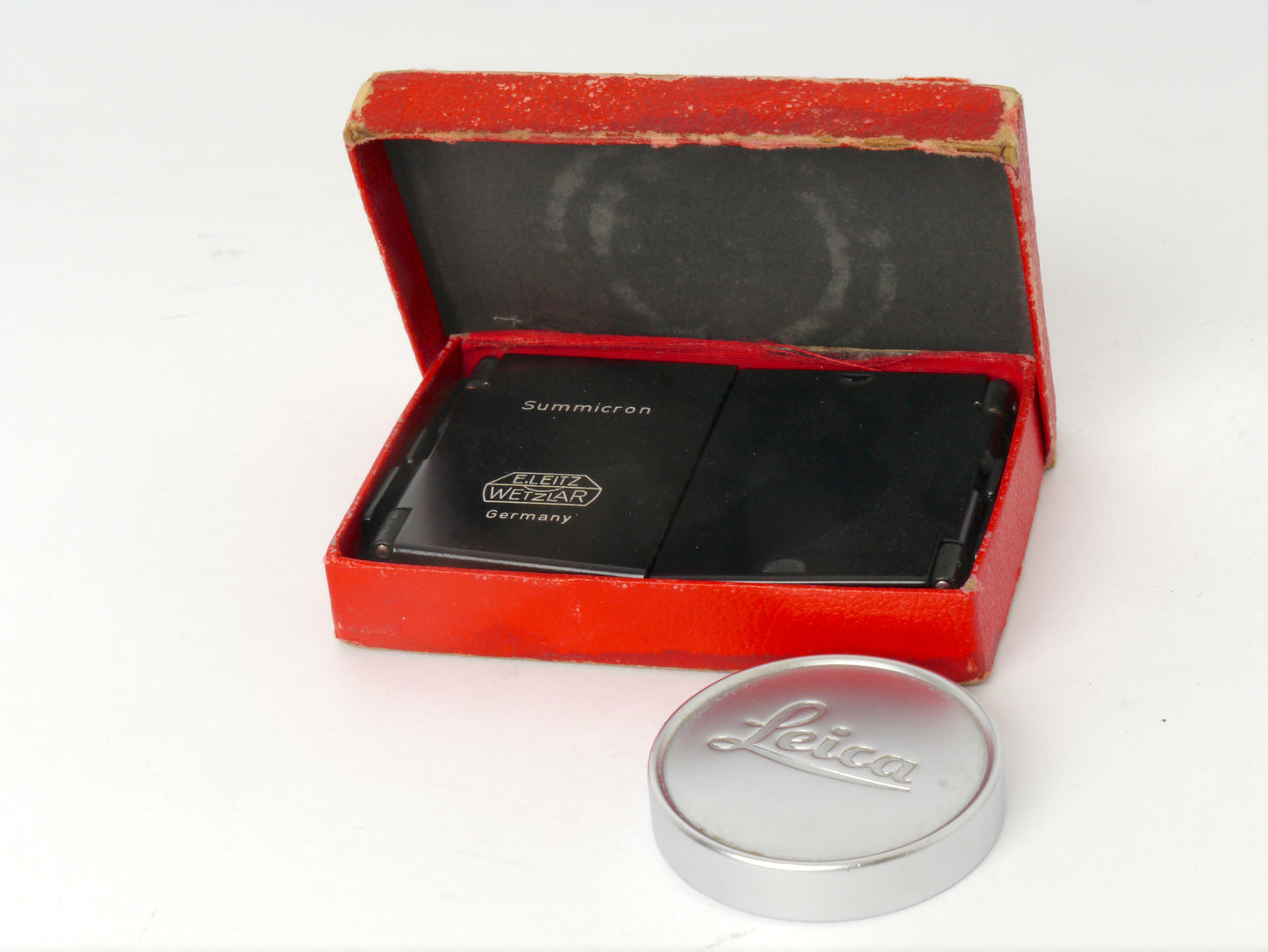 Leica Summicron M39 2/50 mm Art. SOOIC „Radioactive Thorium Glass“ – guter Zustand, mit orginal Leica Sonnenblende