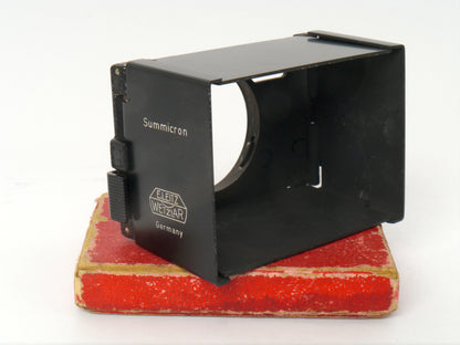 Leica Summicron M39 2/50 mm Art. SOOIC „Radioactive Thorium Glass“ – guter Zustand, mit orginal Leica Sonnenblende