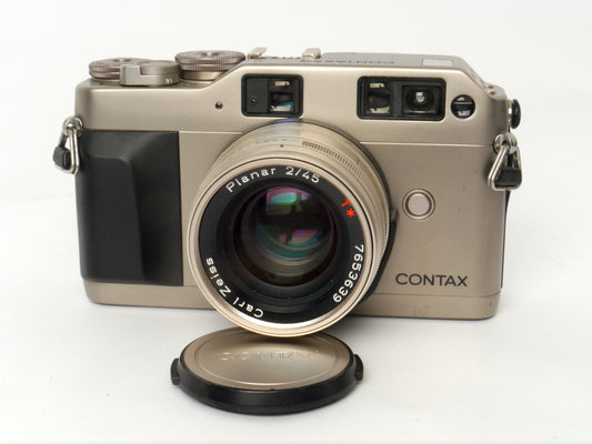 Contax G1 Kamera mit Planar 2/45 mm T* – sehr guter Zustand