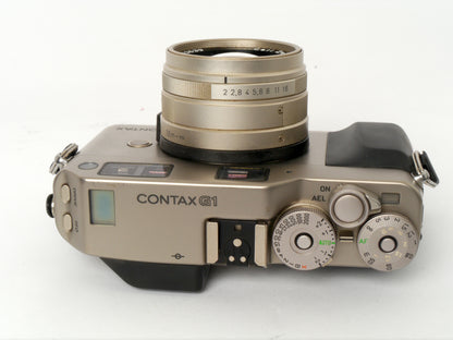 Contax G1 Kamera mit Planar 2/45 mm T* – sehr guter Zustand