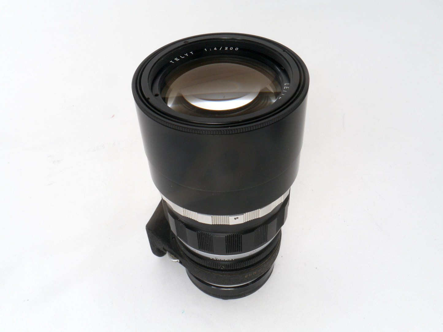 Leica Telyt M39 4/200 mm Objektiv Art. 11063 mit Visoflex-Ring OUBIO, Art. 11063 – sehr guter Zustand