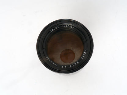 Leica Telyt M39 4/200 mm Objektiv Art. 11063 mit Visoflex-Ring OUBIO, Art. 11063 – sehr guter Zustand