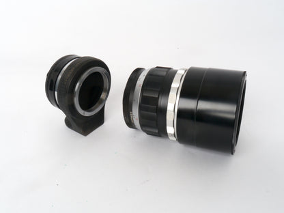 Leica Telyt M39 4/200 mm Objektiv Art. 11063 mit Visoflex-Ring OUBIO, Art. 11063 – sehr guter Zustand