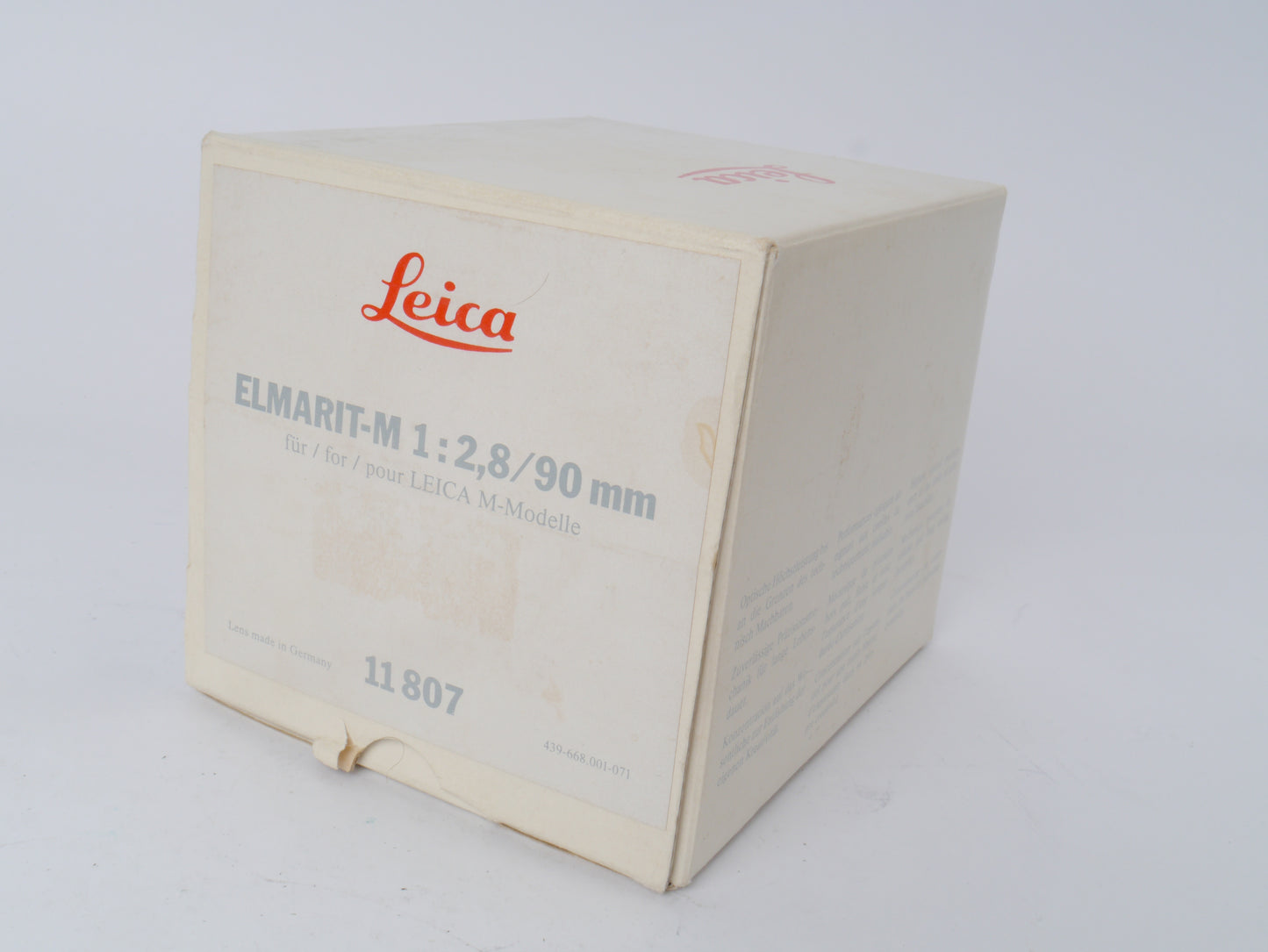 Leica Elmarit-M 2,8/90 mm Art. 11807 6-Bit codiert – sehr guter Zustand