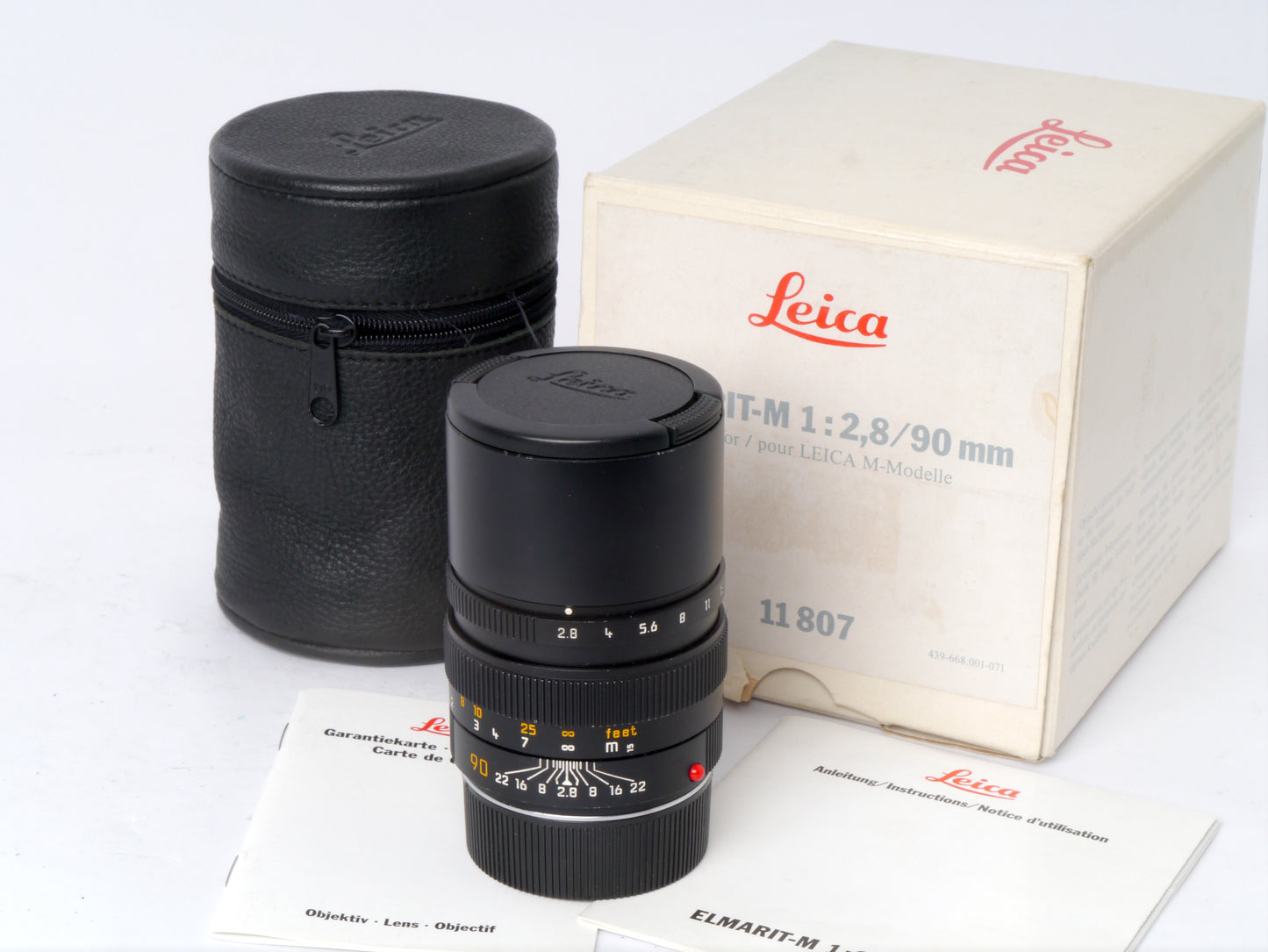 Leica Elmarit-M 2,8/90 mm Art. 11807 6-Bit codiert – sehr guter Zustand
