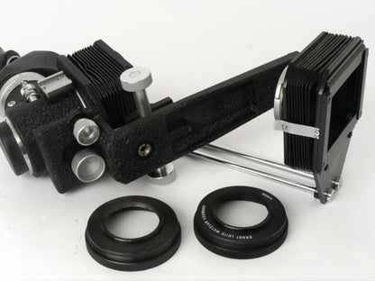 Leica Visoflex I Spiegelkasten Art. PLOOT mit 45° 4× Lupe Art. PEGOO, original Doppeldrahtauslöser– sehr guter Zustand