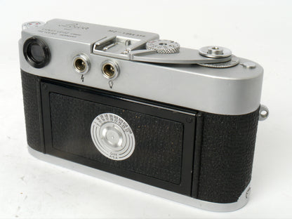 Leica M2 Gehäuse chrom 2. Ausführung “lever rewind” mit Leicameter MC – guter Zustand