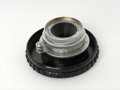 Leica Summaron M 39 Gewinde 5,6/28 mm chrom Art. SNOOX - mit seltener Sonnenblende Art. SGOOGZ guter Zustand