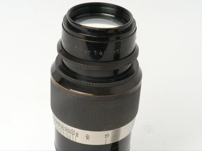 Leica Elmar M 39 Gewinde 4,5/ 135 mm nickel– Rarität, außergewöhnlich guter Zustand