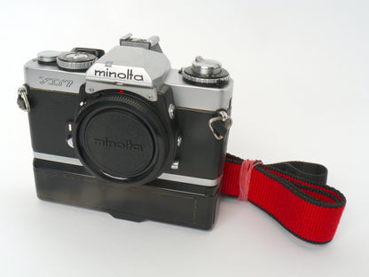 Minolta XD-7 Gehäuse chrom mit XD Winder – guter Zustand