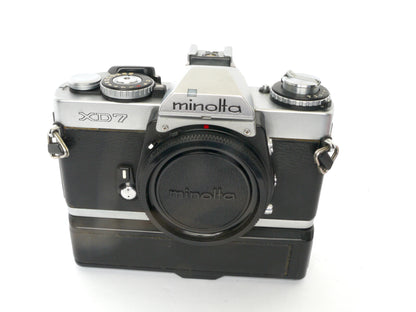 Minolta XD-7 Gehäuse chrom mit XD Winder – guter Zustand