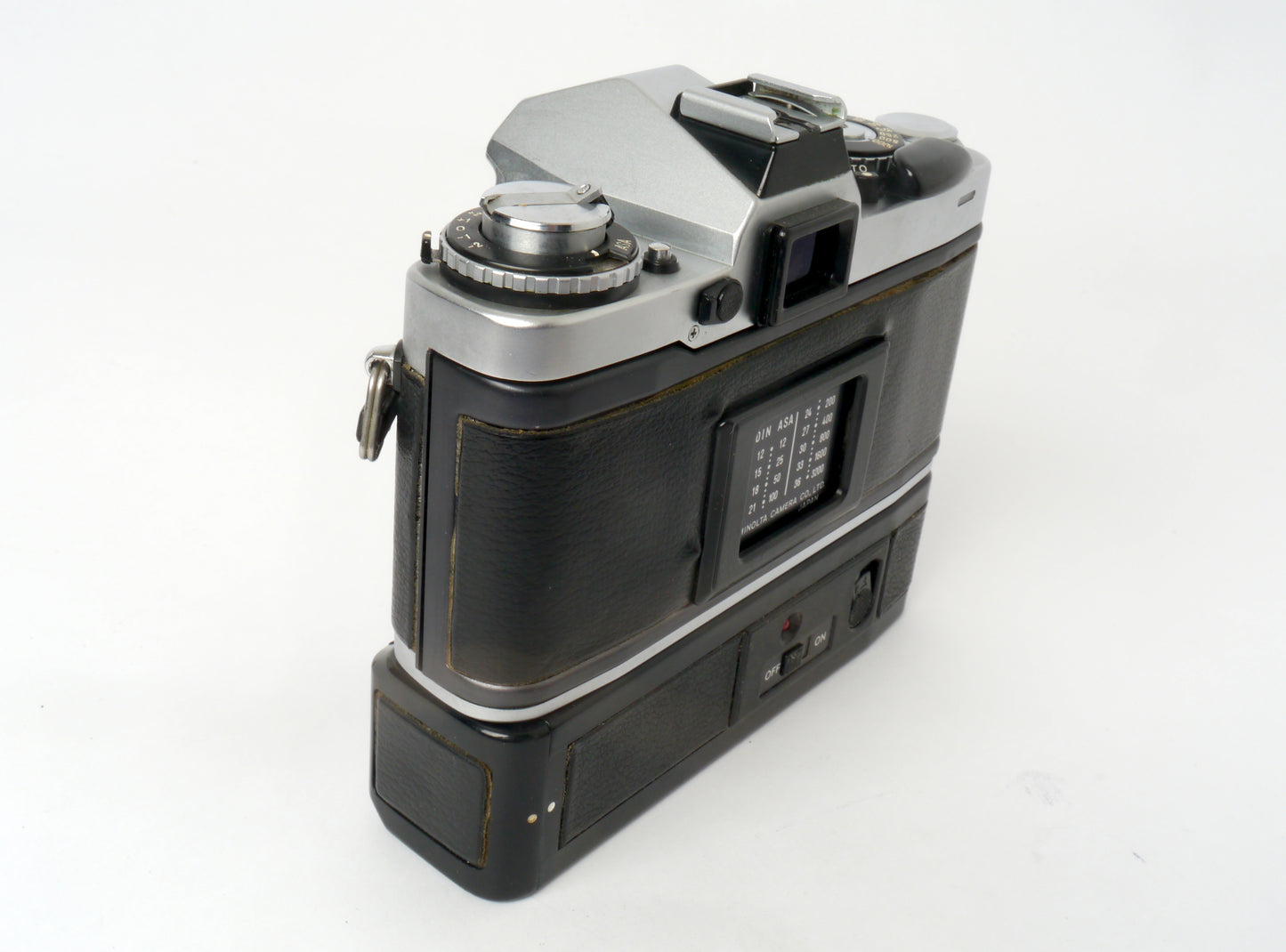 Minolta XD-7 Gehäuse chrom mit XD Winder – guter Zustand