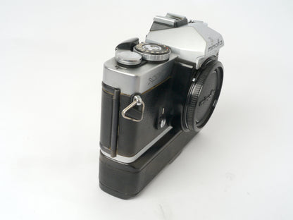 Minolta XD-7 Gehäuse chrom mit XD Winder – guter Zustand
