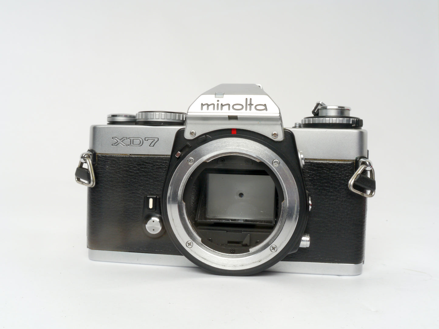 Minolta XD-7 Gehäuse chrom mit XD Winder – guter Zustand