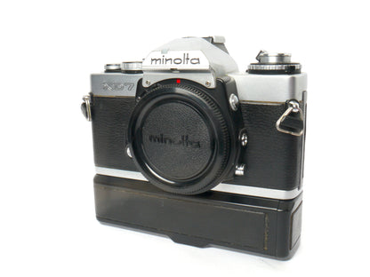 Minolta XD-7 Gehäuse chrom mit XD Winder – guter Zustand
