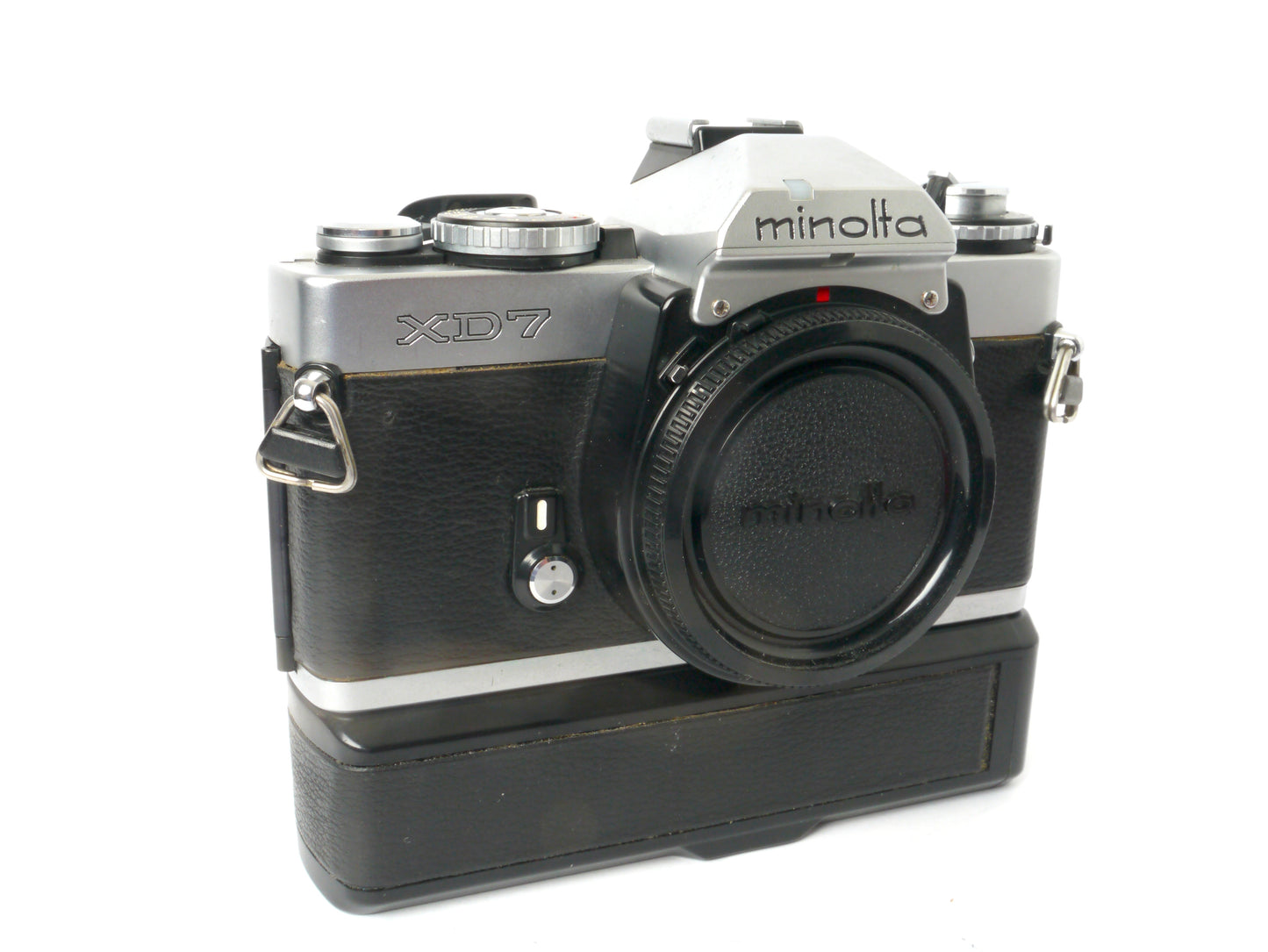 Minolta XD-7 Gehäuse chrom mit XD Winder – guter Zustand