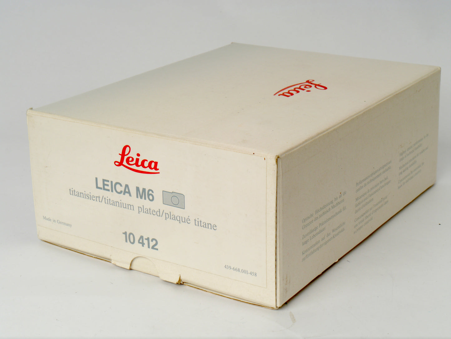 Leica M6 Titan Gehäuse Art. 10412 – sehr guter Zustand
