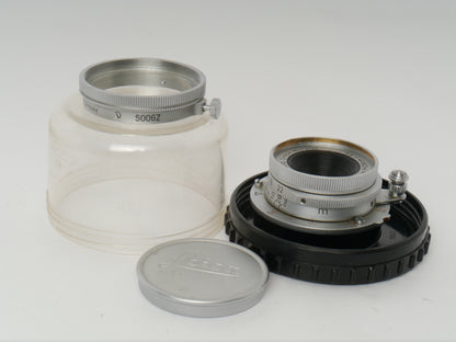 Leica Summaron M 39 Gewinde 5,6/28 mm chrom Art. SNOOX - mit seltener Sonnenblende Art. SGOOGZ guter Zustand