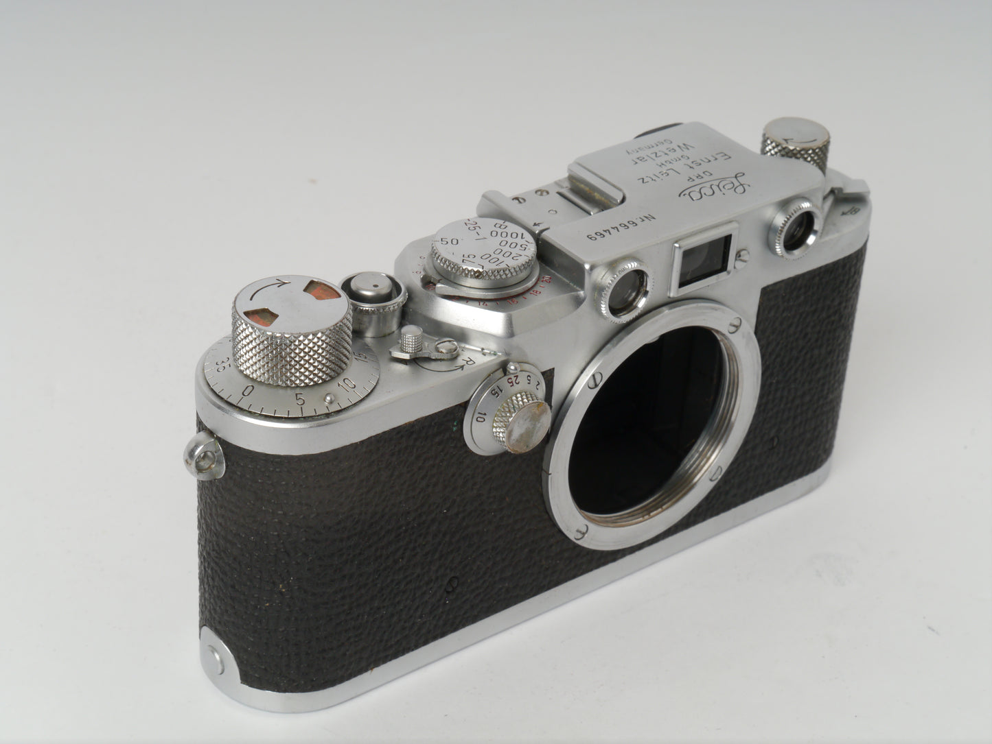 Leica IIIf chrom red Dial Gehäuse Art. LOOHW – sehr guter Zustand