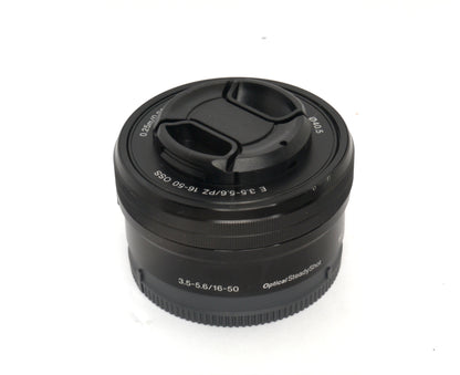 Sony E 3,5-5,6/ 16-50mm OSS schwarz Objektiv – guter Zustand