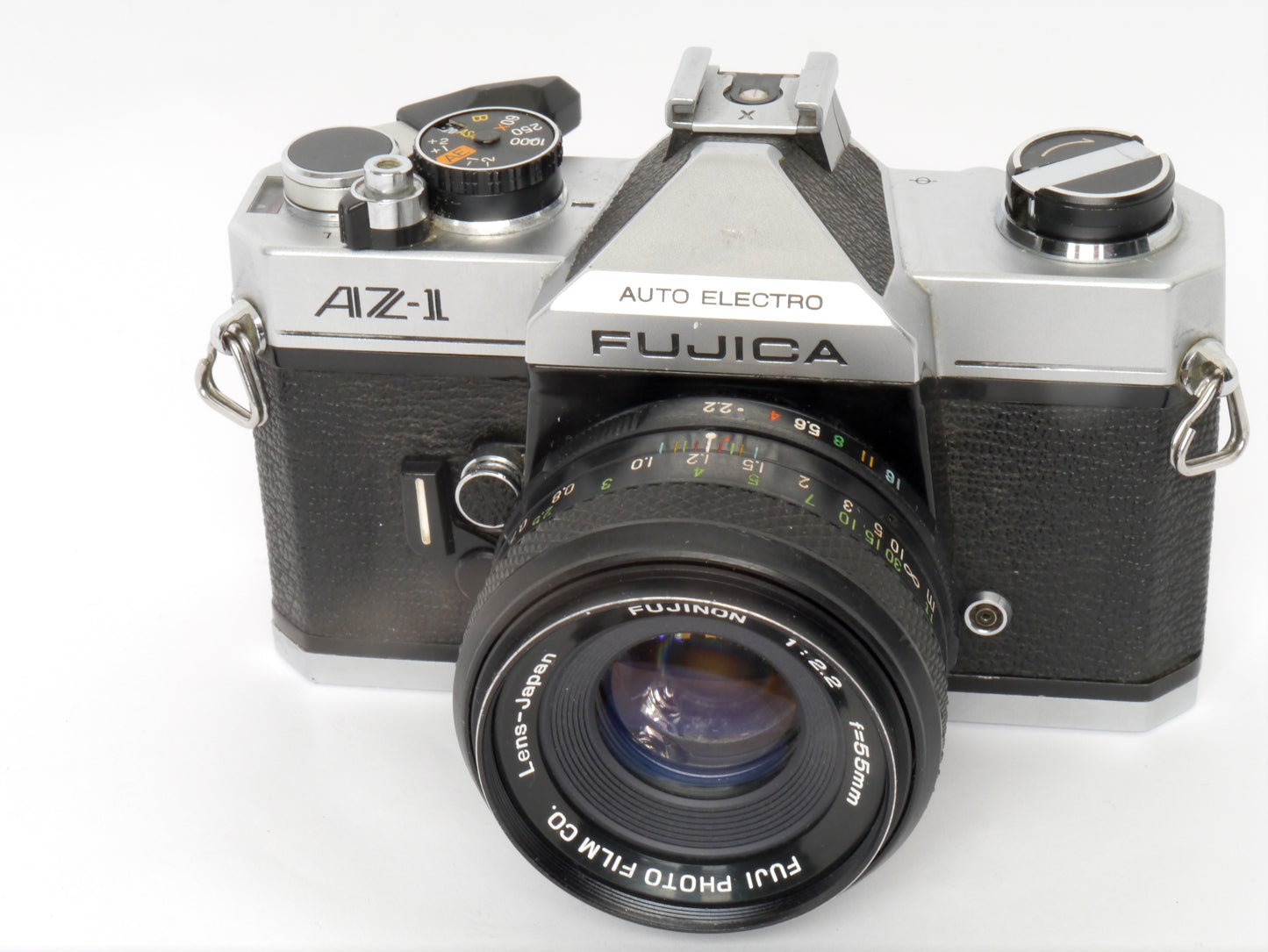 Fujica AZ-1 Gehäuse mit Fujinon 2,2/ 55mm und Suntar 2,8/ 135mm Tele mit WEP 2 x Teleconverter– guter Zustand