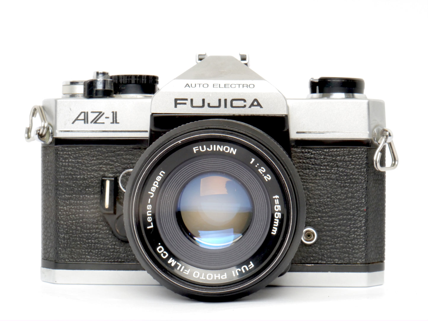 Fujica AZ-1 Gehäuse mit Fujinon 2,2/ 55mm und Suntar 2,8/ 135mm Tele mit WEP 2 x Teleconverter– guter Zustand