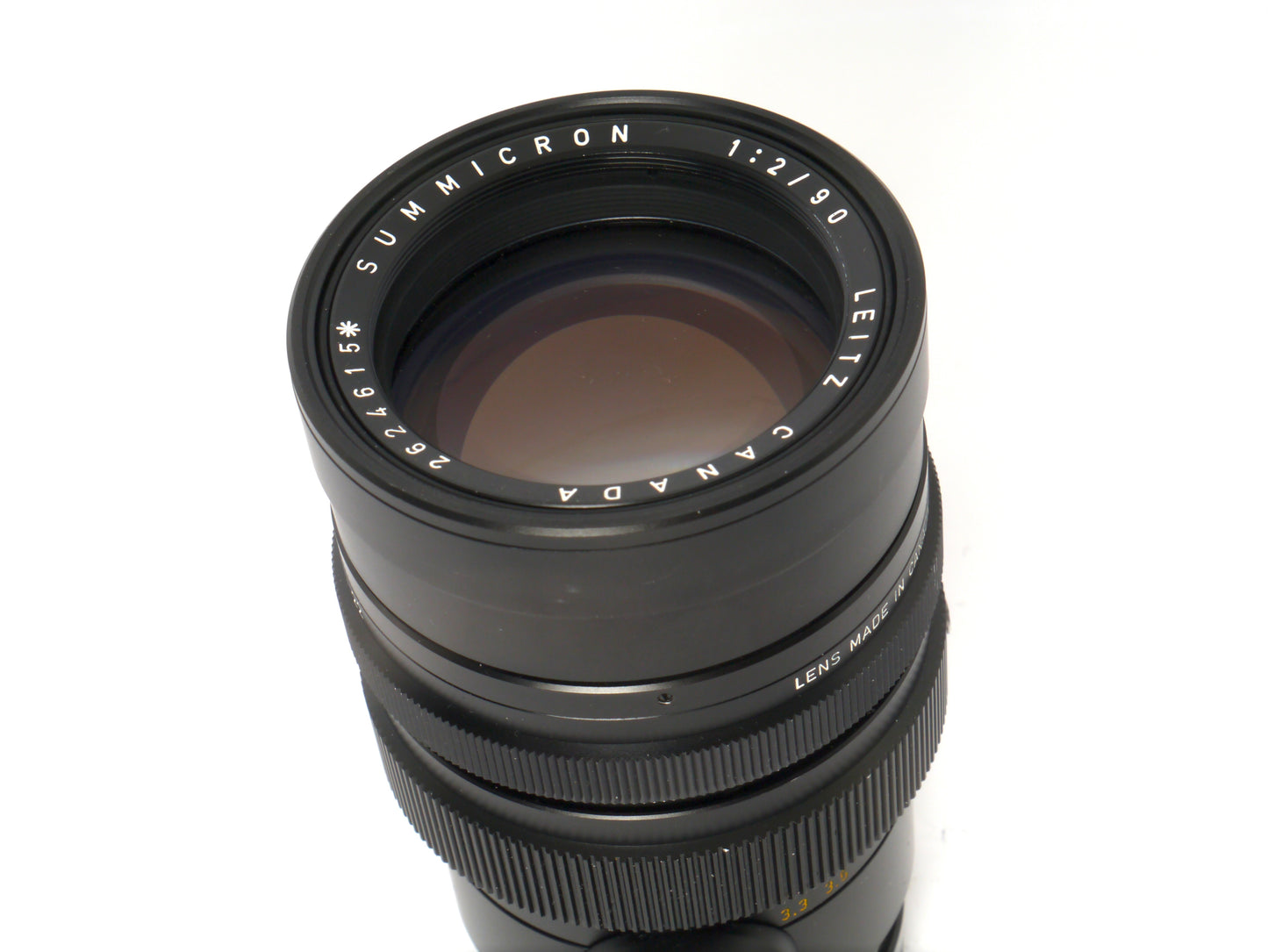 Leica Summicron M 2/90mm schwarz Art. 11123, 2. Version mit * – guter Zustand