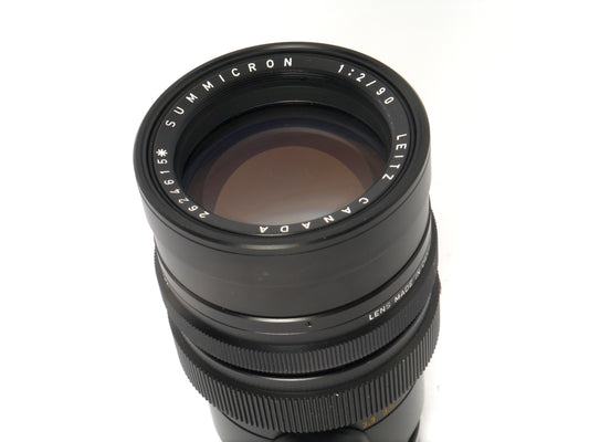 Leica Summicron M 2/90mm schwarz Art. 11123, 2. Version mit * – guter Zustand