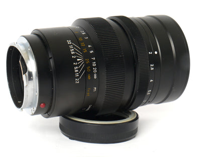 Leica Summicron M 2/90mm schwarz Art. 11123, 2. Version mit * – guter Zustand