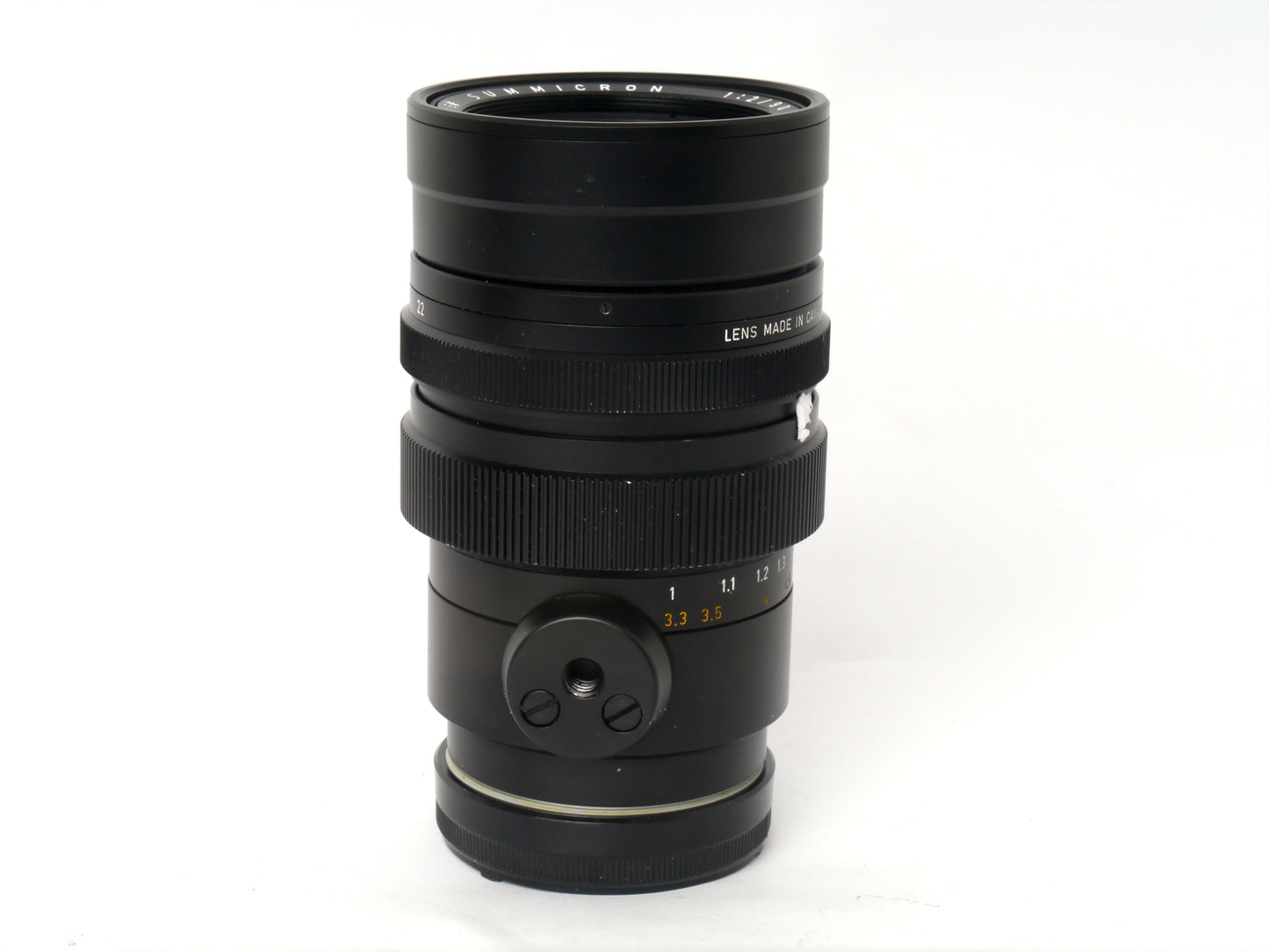 Leica Summicron M 2/90mm schwarz Art. 11123, 2. Version mit * – guter Zustand