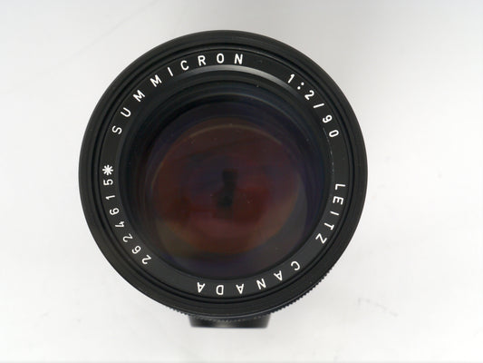 Leica Summicron M 2/90mm schwarz Art. 11123, 2. Version mit * – guter Zustand