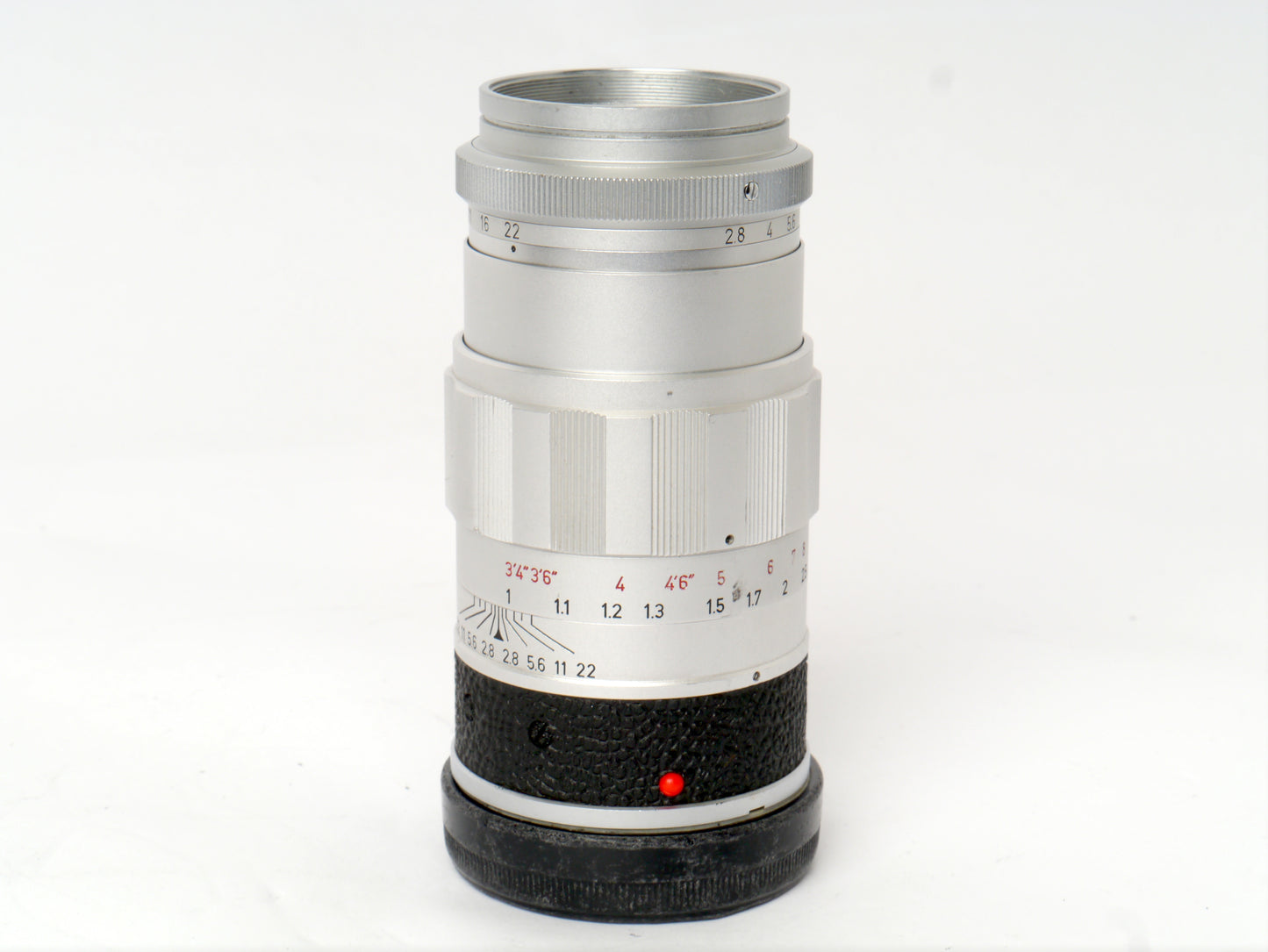 Leica Elmarit M 2,8/90mm chrom Art. 11129 – guter Zustand komplett Service