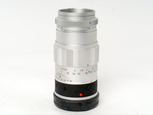 Leica Elmarit M 2,8/90mm chrom Art. 11129 – guter Zustand komplett Service
