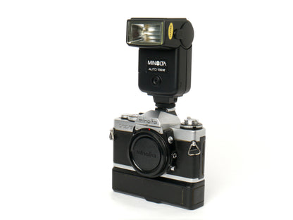 Minolta XD-7 Gehäuse chrom mit XD Winder – guter Zustand