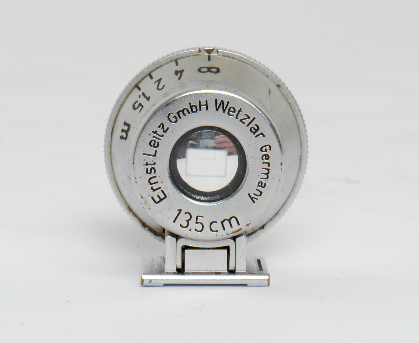 Leica Sucher SHOOC für 135mm chrom, GmbH Gravur – guter Zustand