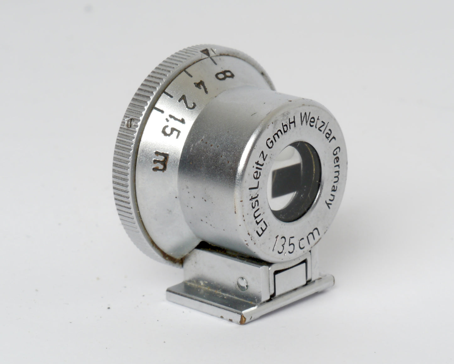 Leica Sucher SHOOC für 135mm chrom, GmbH Gravur – guter Zustand