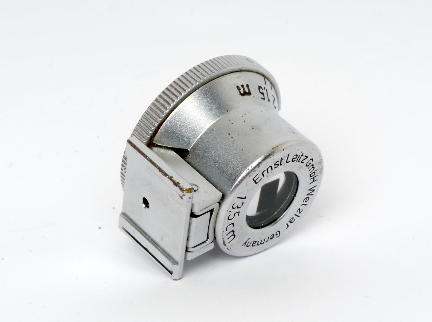 Leica Sucher SHOOC für 135mm chrom, GmbH Gravur – guter Zustand