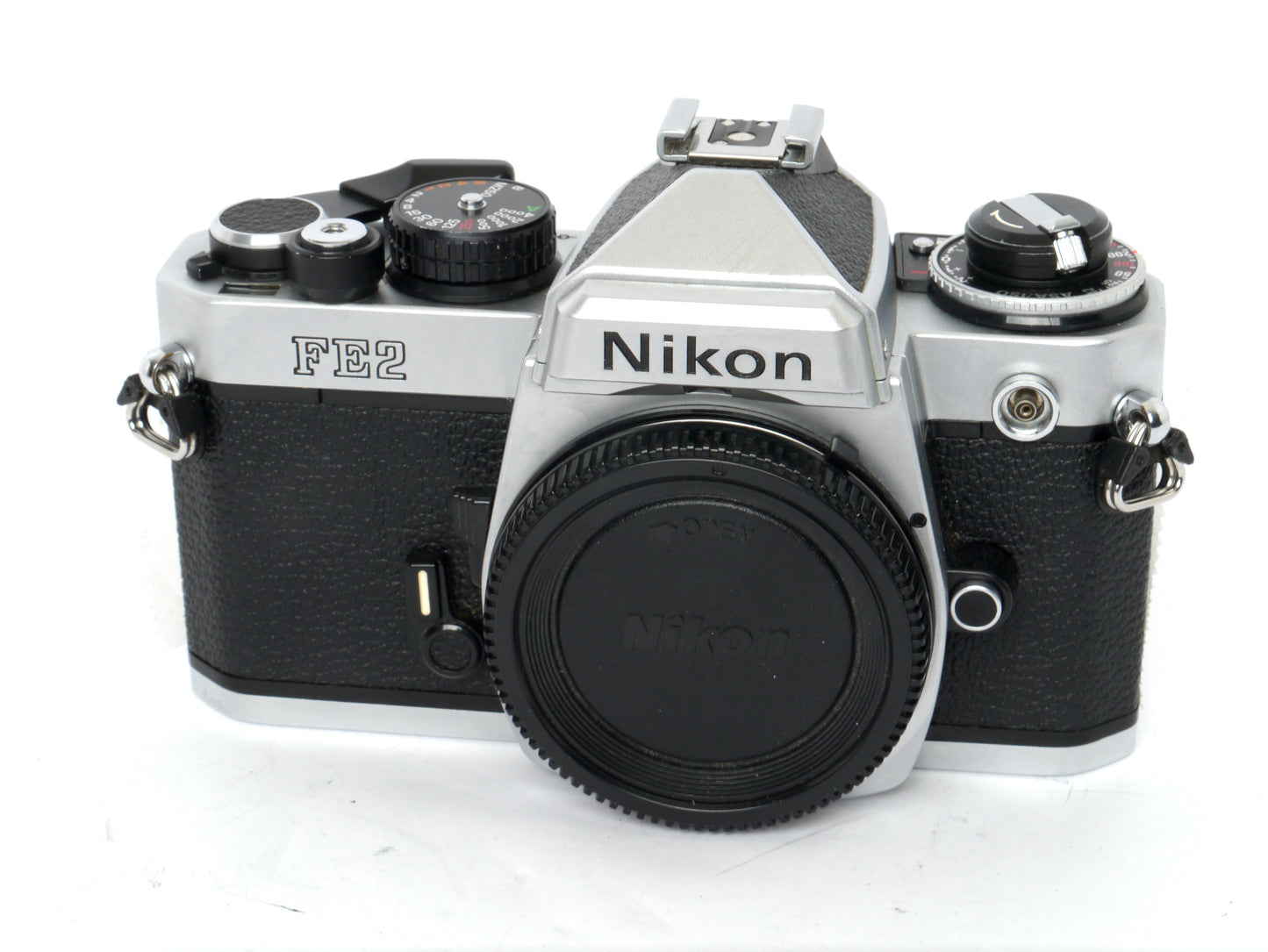 Nikon FE 2 Gehäuse chrom – sehr guter Zustand