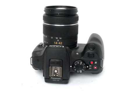Panasonic Lumix G 6 Gehäuse mit Lumix Vario G 3,5-5,6/ 14-42mm ASPH OIS – sehr guter Zustand